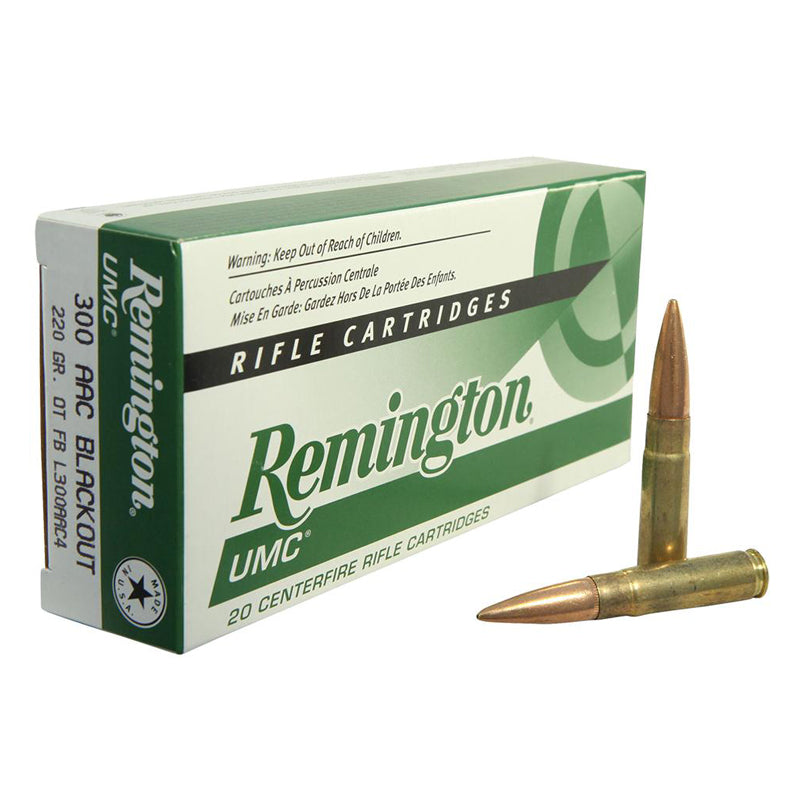 .300 AAC Blackout - Remington Ammo - UMC OTFB 220GR. 20RD/BX