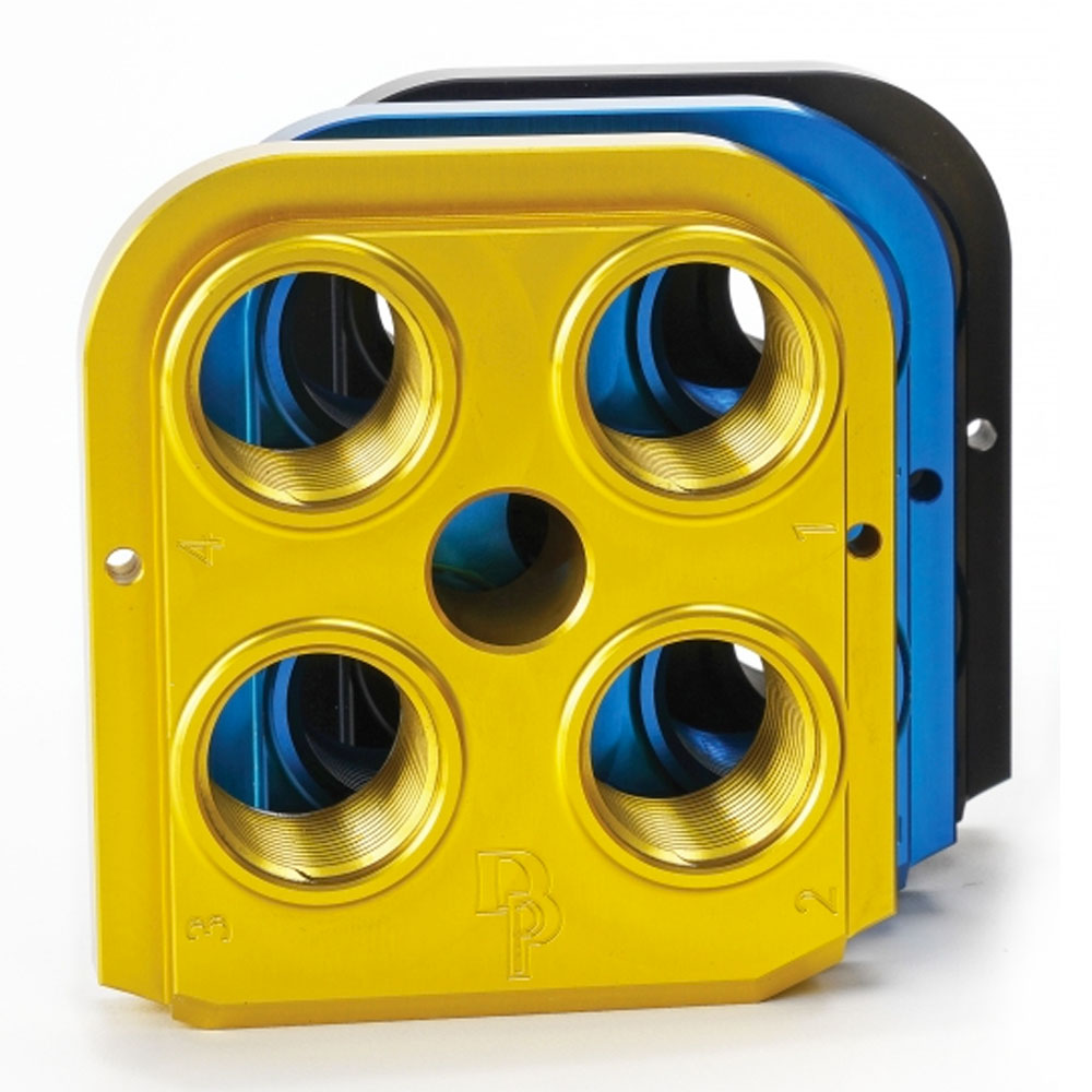 Dillon Anodized RL550C Toolhead, Blue, Black, Gold