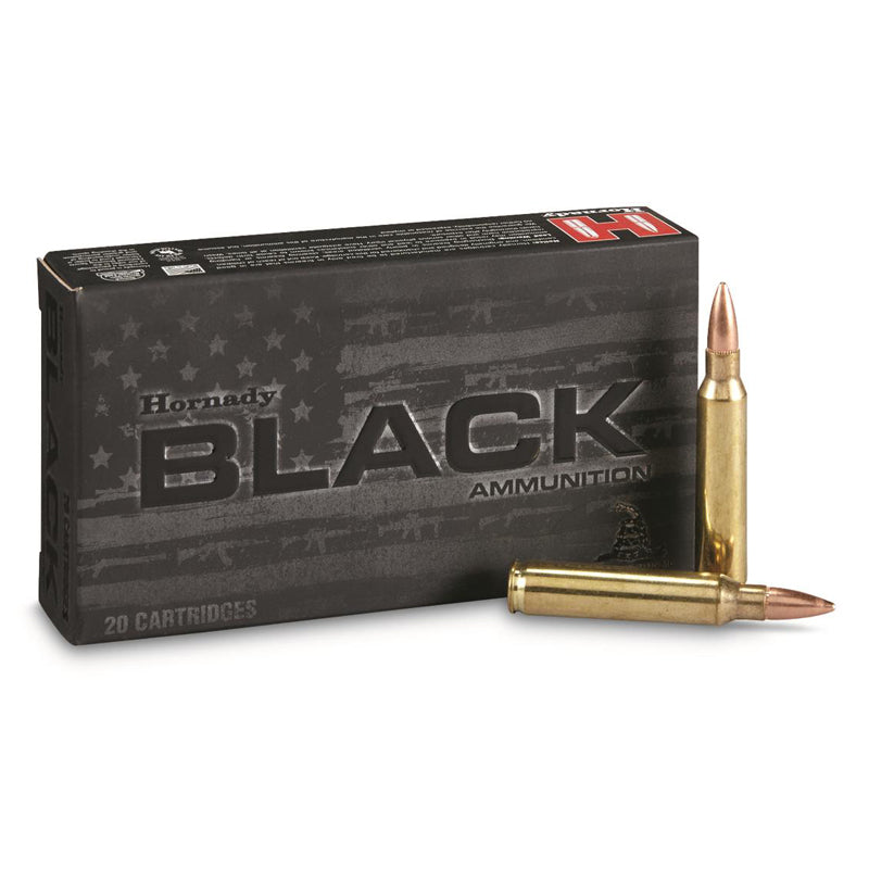 .223 Remington - Hornady - Rifle, Black FMJ 62GR. 20RD/BX