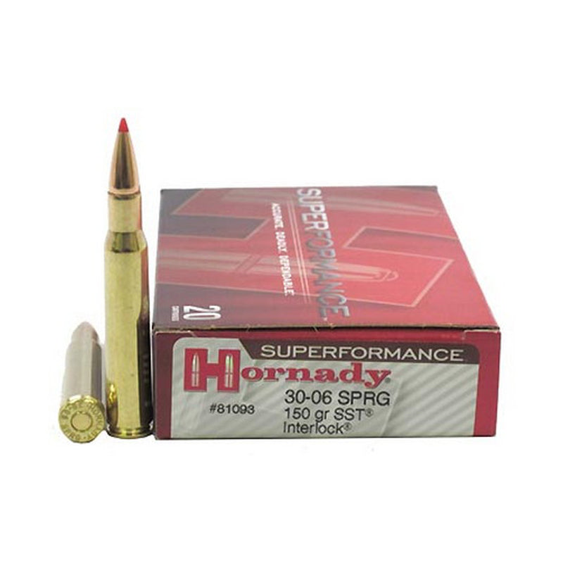30-06 Springfield - Hornady Ammo - Superformance SST 150GR. 20RD/BX