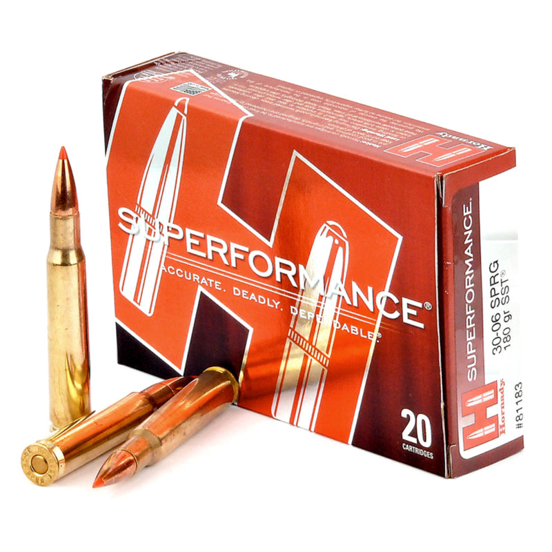 30-06 Springfield - Hornady Ammo - Superformance SST 180GR. 20RD/BX