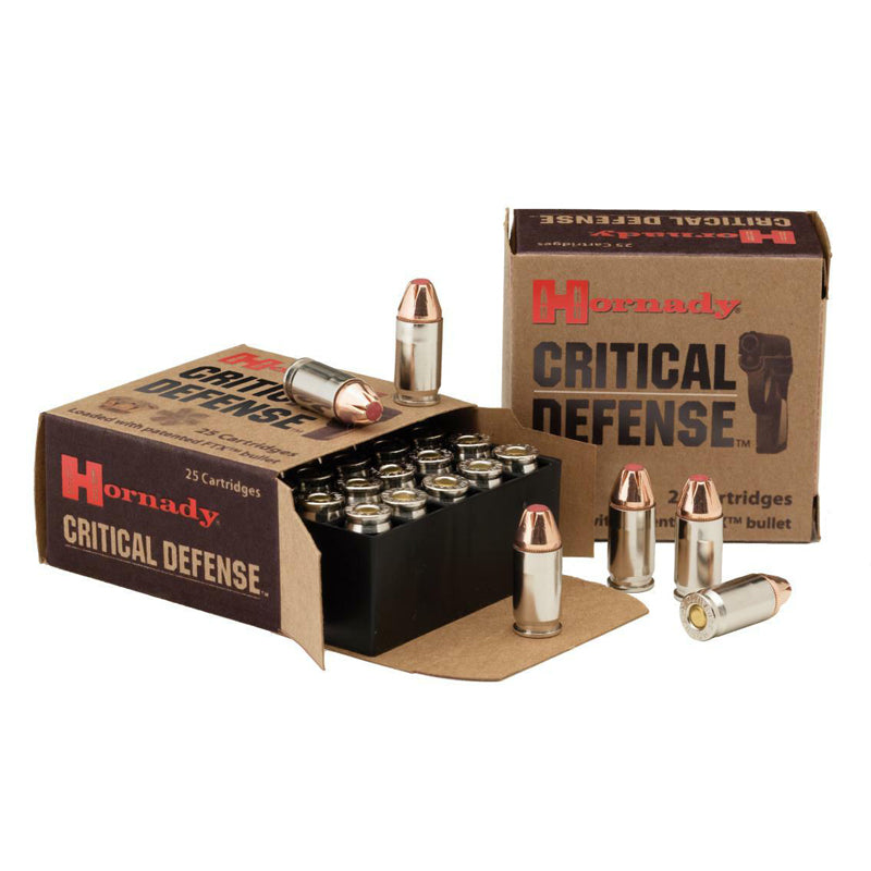 .380 Auto, Hornady Ammunition, Critical Defense FTX 90GR 25RD/BX