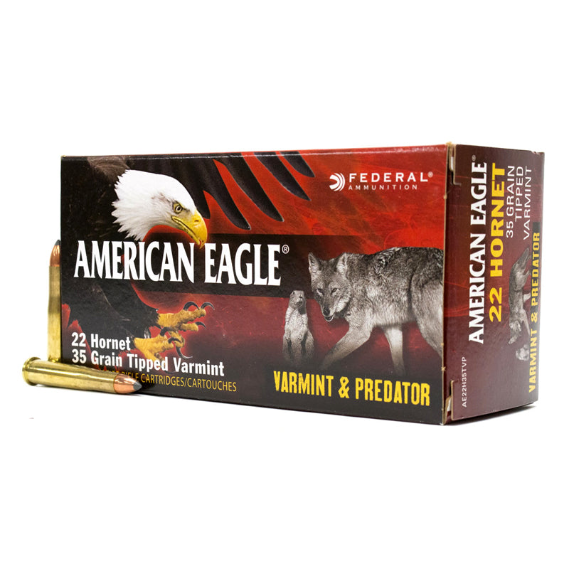 .22 Hornet - Federal Ammunition - Rifle, Tipped Varmint 35GR. 50RD/BX