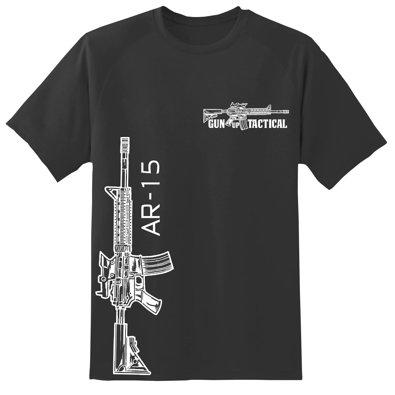 AR-15 T-Shirt - Gun Up Tactical