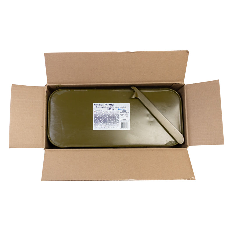 9mm Luger, Barnaul Ammunition, FMJ 115GR 1,440RD/CAN