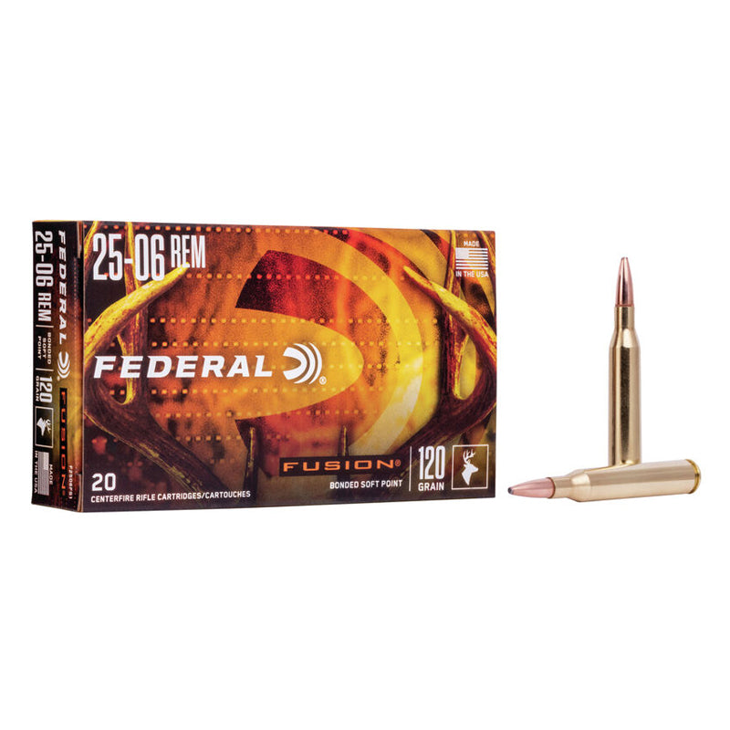 .25-06 REM - Federal Ammunition - FUSION BSP 120GR. 20RD/BX