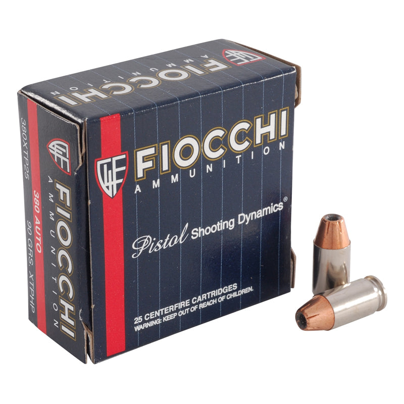 .380 Auto - Fiocchi - XTP, JHP, 90GR. 25RD/BX