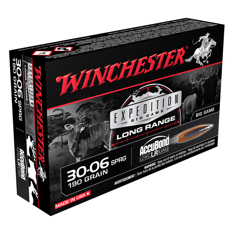 30-06 Springfield, Winchester Ammo, Expedition LR 190GR. 20RD/BX