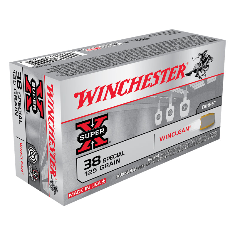 .38 Special, Winchester Ammunition, Super-X WINCLEAN 125GR. 50RD/BX