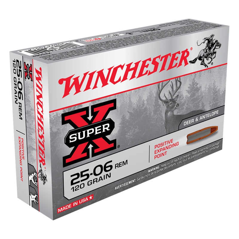.25-06 REM, Winchester Ammo, Super-X PEP 120GR. 20RD/BX