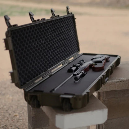 55" LONG ROLLING HARD CASE #818 - PLUCKABLE FOAM-EMPTY CASE