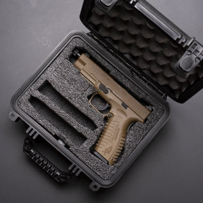 11" SMALL CASE - 1 SLOT, 2 MAG PRE-CUT FOAM