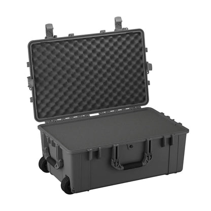 31" LARGE ROLLING CASE #1258 - PLUCKABLE FOAM-EMPTY CASE