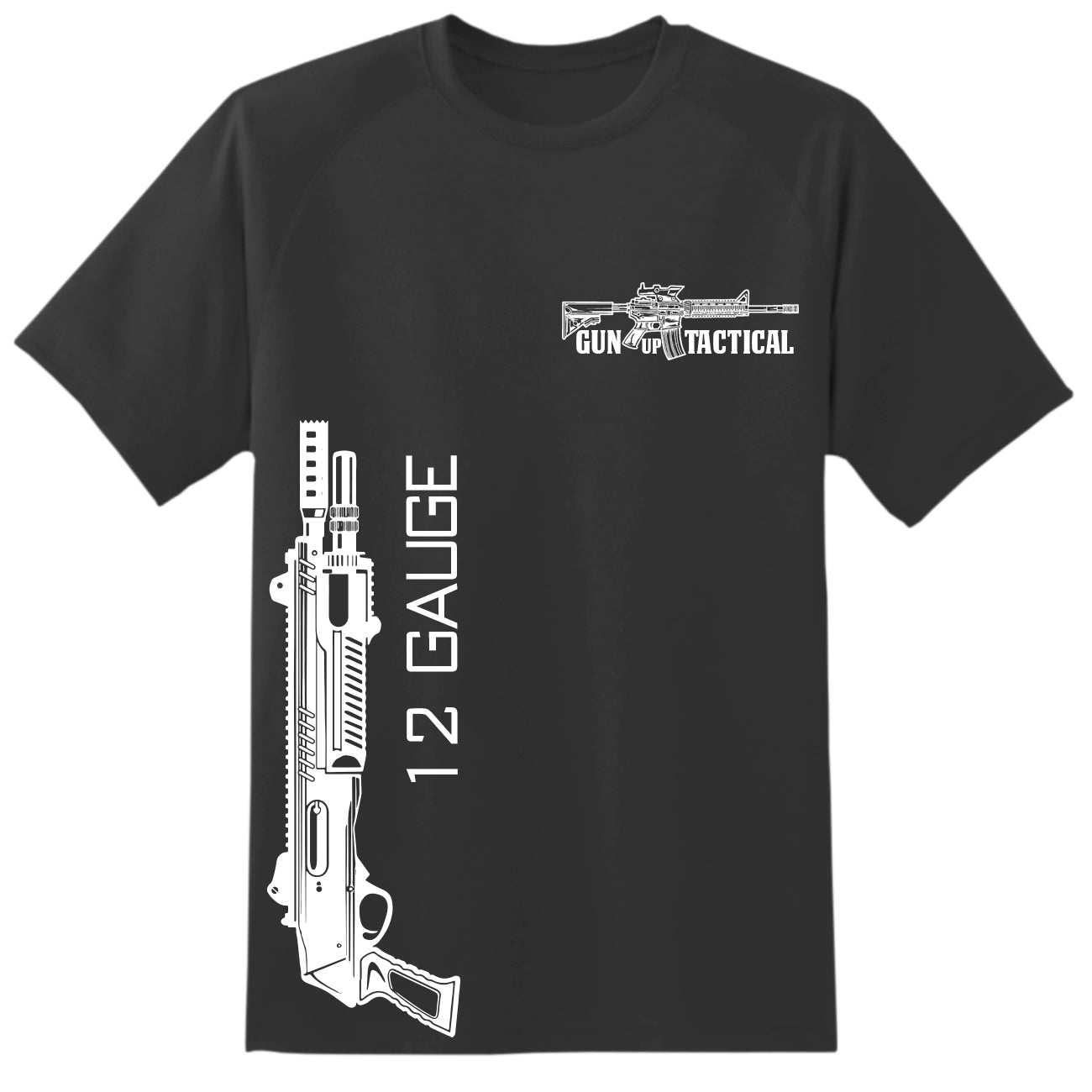 12 Gauge Shotgun T-Shirt - Gun Up Tactical