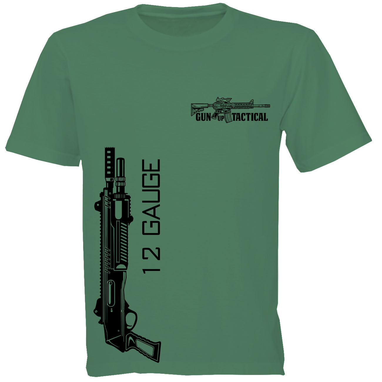 12 Gauge Shotgun T-Shirt - Gun Up Tactical