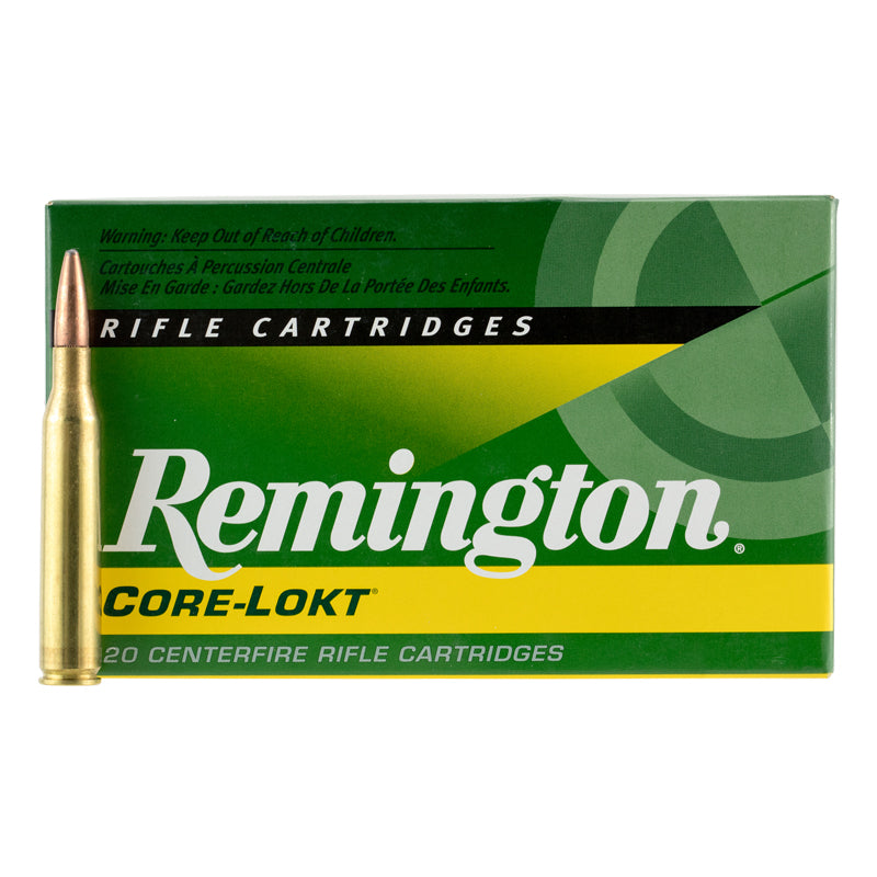 .25-06 REM, Remington Ammo, Core-Lokt PSP 120GR. 20RD/BX