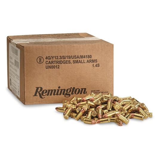 9mm Luger, Remington Ammunition, UMC FMJ, 115GR 1000RD/BX