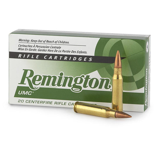 .308 WIN, Remington Ammo, UMC FMJ 150GR. 20RD/BX