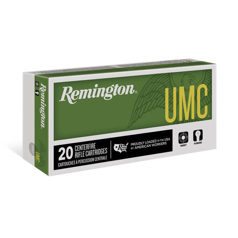 .22-250 Remington - Remington Ammo, Rifle, UMC JHP 50GR. 20RD/BX