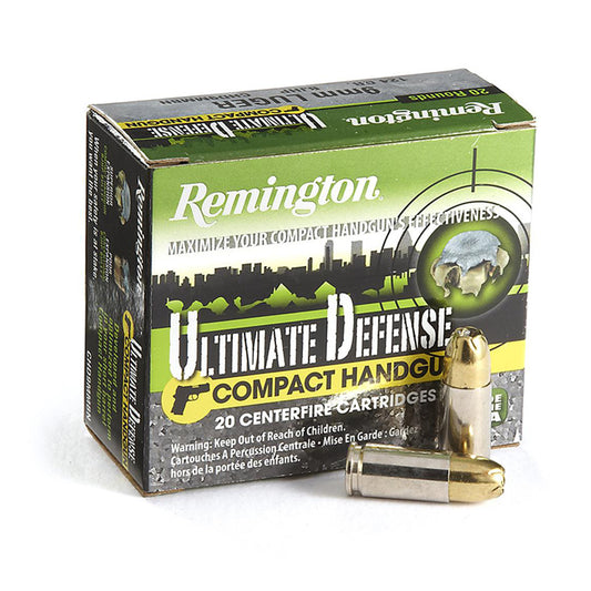 9mm Luger, Remington Ammunition, Ultimate Defense BJHP 124GR 20RD/BX