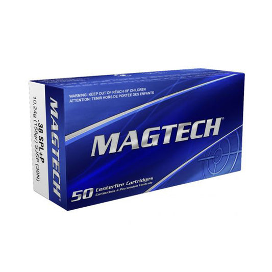 .38 Special, MagTech Ammunition, SJSP 158GR.. 50RD/BX