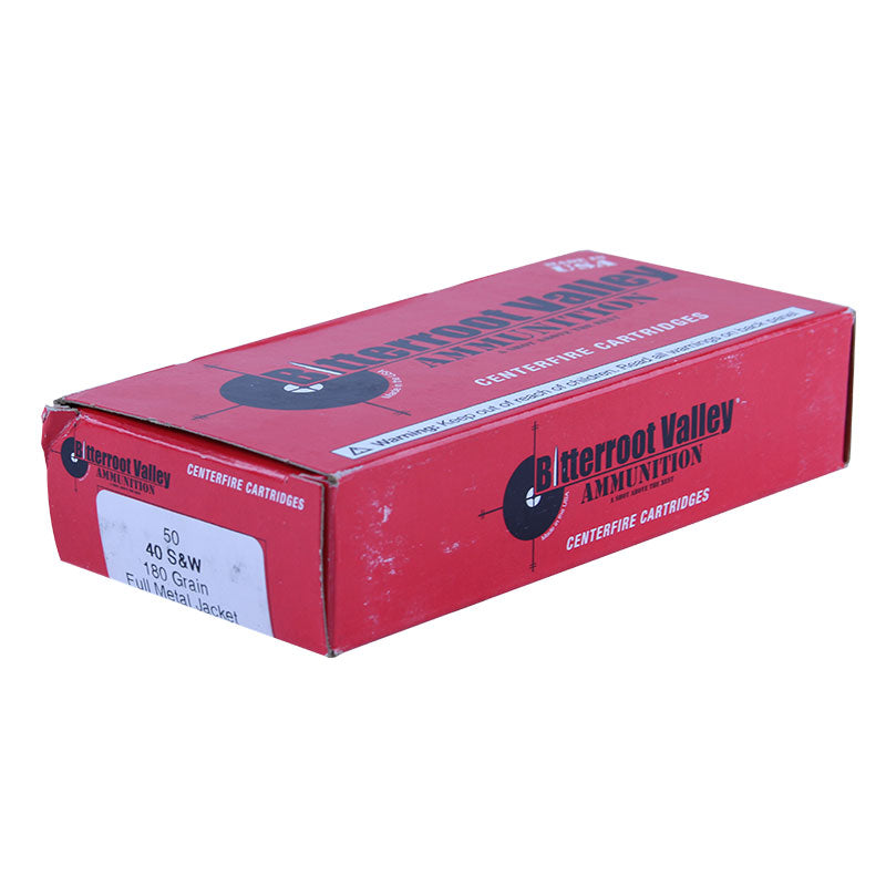 BVAC .40 S&W Ammunition 50/500 Rounds Reloaded FMJ 180 Grains