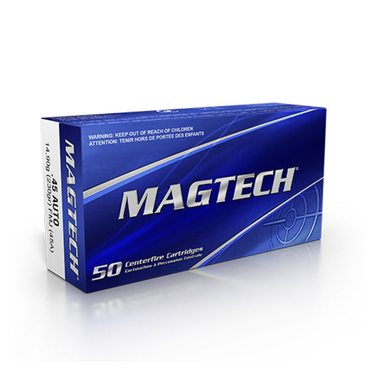 .45 Auto, MagTech Ammunition, FMJ 230GR., 50RD/BX