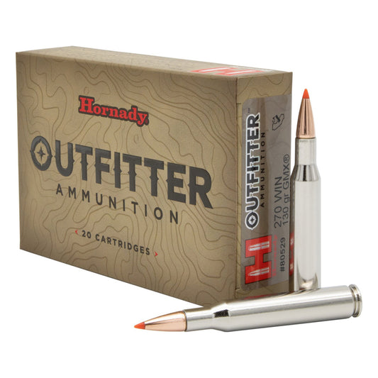 .270 Winchester -  Hornady Ammo, Outfitter GMX-OTF 225GR. 20RD/BX