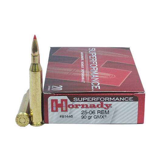 .25-06 REM - Hornady - Superformance GMX 90GR. 20RD/BX