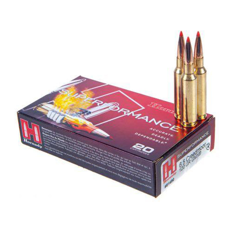 6.5 Creedmoor - Hornady Ammo - Superformance GMX 120GR. 20RD/BX