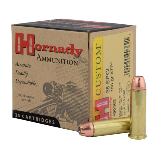 .38 Special - Hornady Ammunition - Custom 158GR. XTP, 25RD/BX