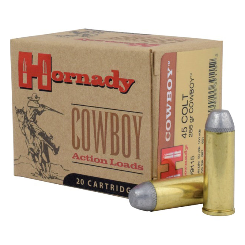.45 Colt, Hornady Ammunition, Cowboy 255GR., 20RD/BX