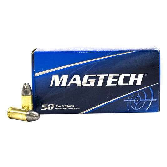 9mm Luger, MagTech Ammunition, LRN 124GR 50RD/BX