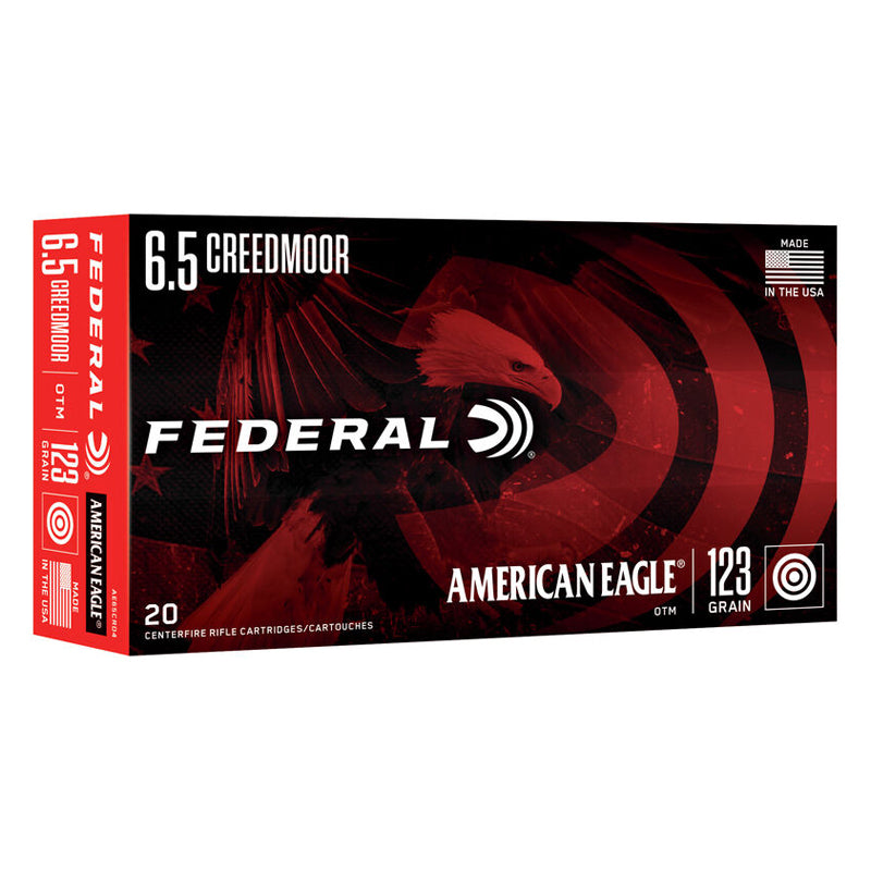 6.5 Creedmoor - Federal Ammo - American Eagle OTM 123GR. 20RD/BX