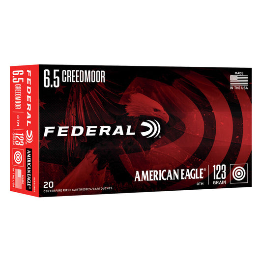 6.5 Creedmoor - Federal Ammo - American Eagle OTM 123GR. 20RD/BX
