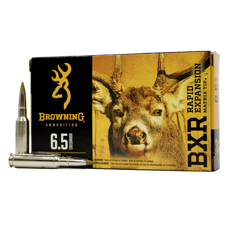 6.5 Creedmoor - Browning Ammunition - Rifle, BXR 129GR. 20RD/BX
