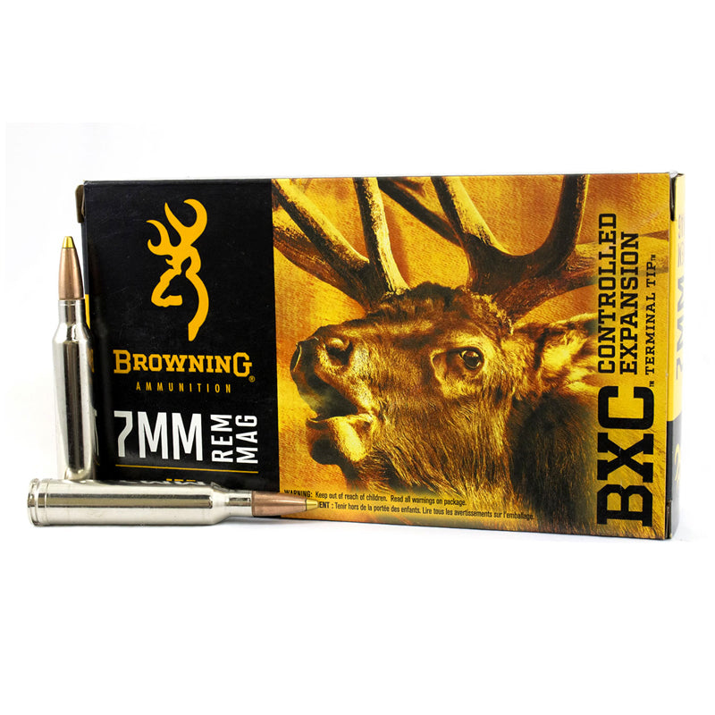 7mm Rem Mag - Browning Ammo - Controlled Expansion BXC, 155GR., 20BX
