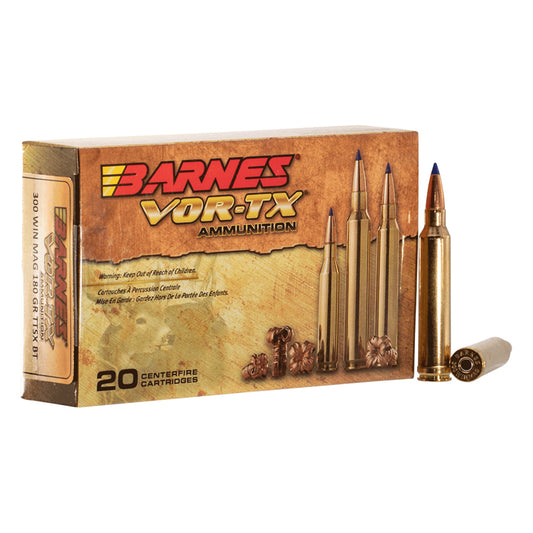 .300 WIN MAG - Barnes VOR-TX Ammunition - Rifle TTSX-BT 180GR. 20RD/BX