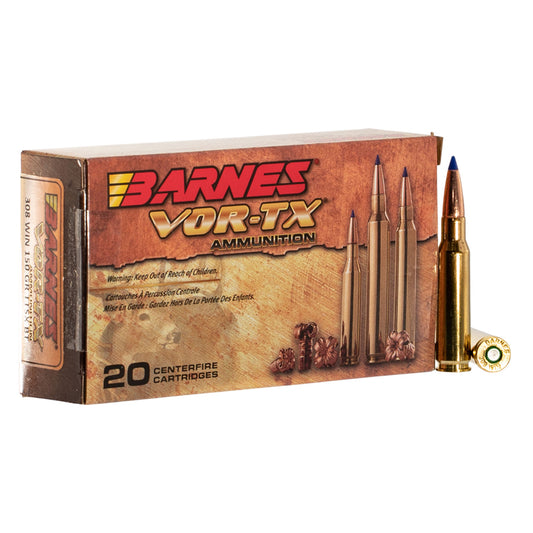 .308 WIN - Barnes VOR-TX Ammunition - Rifle TTSX-BT, 150GR. 20RD/BX