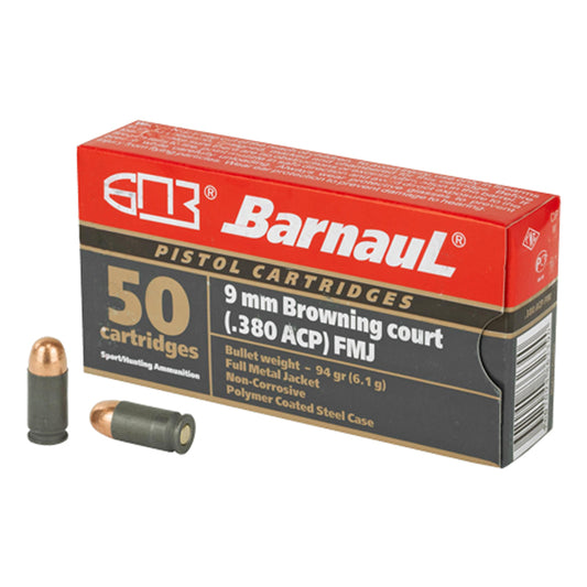 .380 Auto, Barnaul Ammunition, FMJ 94GR 50RD/BX