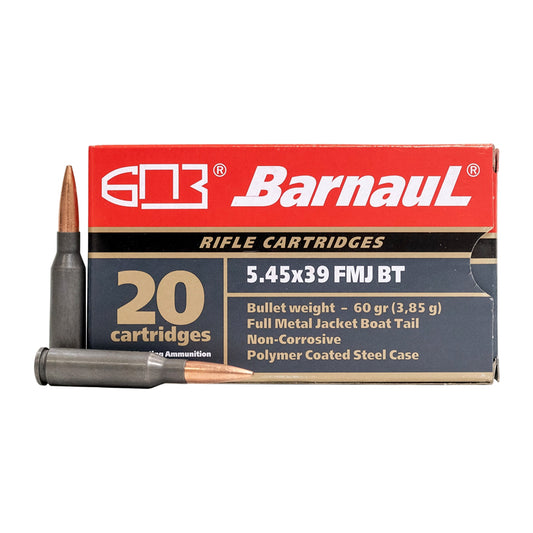 5.45x39mm - Barnaul Ammunition - Rifle, FMJBT, 60GR. 20RD/BX