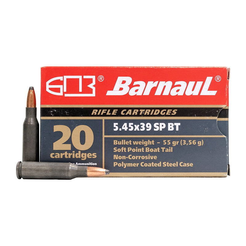 5.45x39mm - Barnaul Ammunition - Rifle, SPBT, 55GR. 20RD/BX