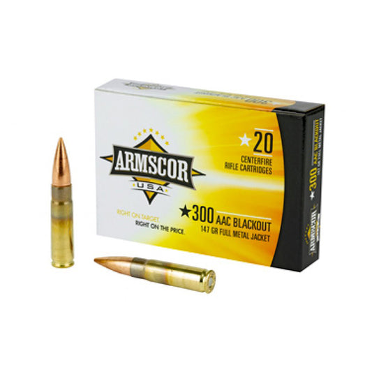 .300 AAC Blackout - ARMSCOR - Rifle, FMJ, 147GR. 20RD/BX