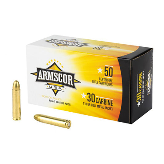.30 Carbine - ARMSCOR - Rifle, FMJ, 110GR. 50RD/BX