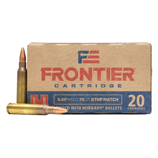 5.56 NATO - Hornady - Rifle, Frontier BTHPM, 75GR. 20RD/BX