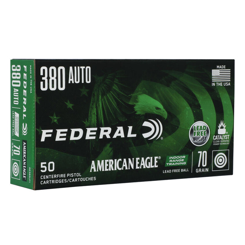 .380 Auto - Federal - American Eagle, Indoor Range Training 70GR. - 20RD/BX