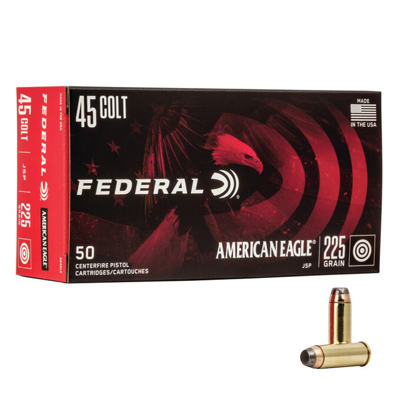 .45 Colt - Federal - American Eagle, Handgun, JSP, 225GR. - 50RD/BX