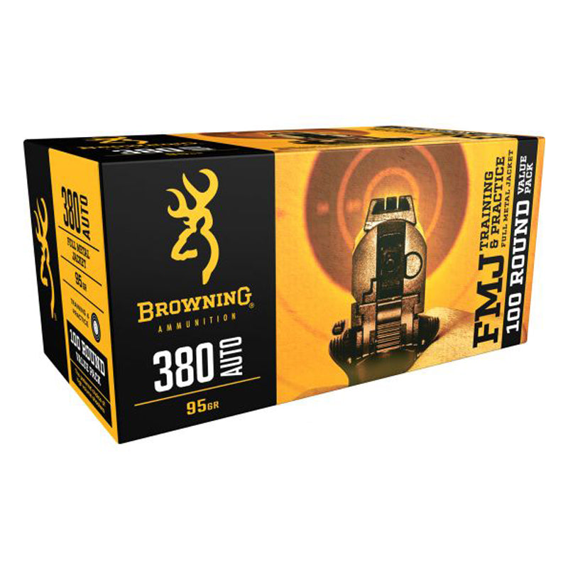 380 Auto - Browning Ammo - BPT TARGET, 95GR. FMJ, 50BX