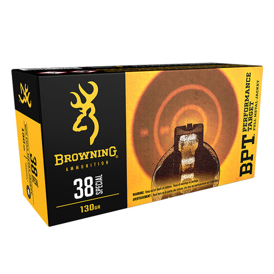 .38 Special - Browning Ammo - BPT TARGET, 130GR. FMJ, 50BX