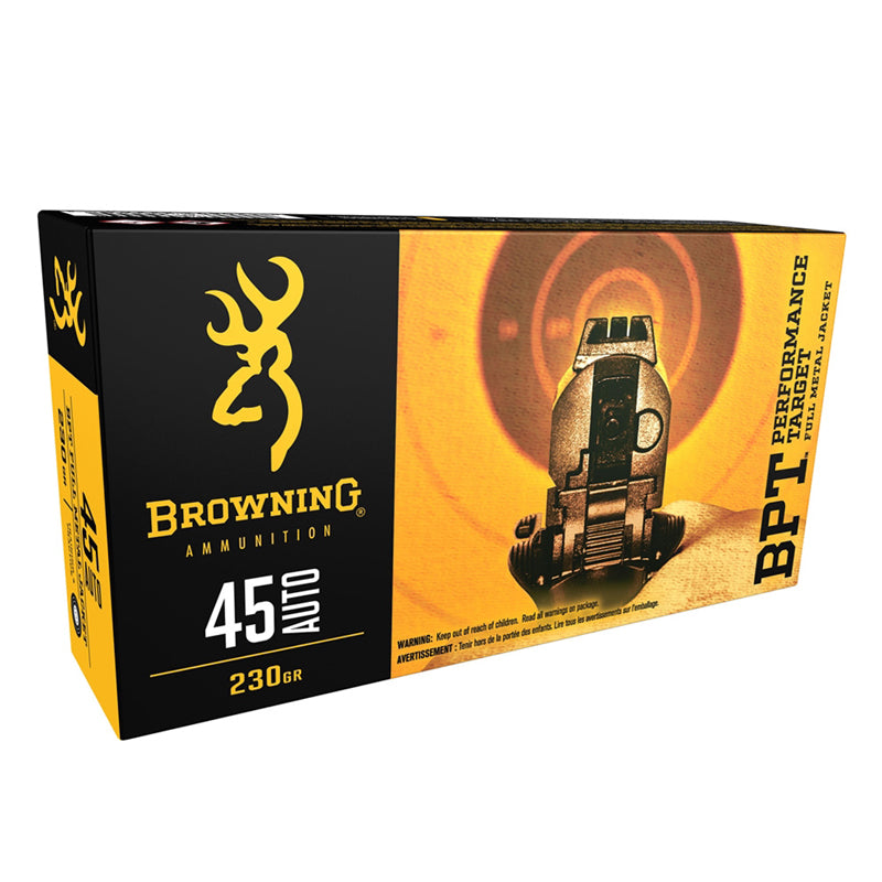 .45 Auto - Browning Ammo - BPT TARGET, 230GR. FMJ, 50BX